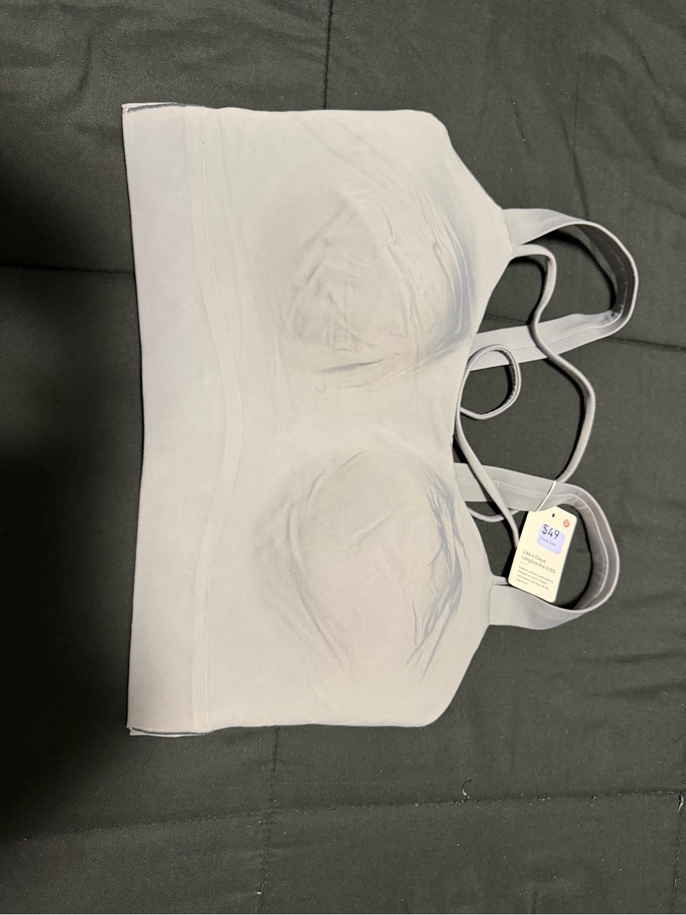 lululemon athletica Light Gray Seamless Wireless Bralette